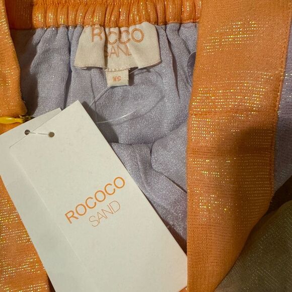 NWT Rococo Sand Leal Sunset Ombre Maxi Skirt | XSmall | Metallic Multicolor - Picture 5 of 9